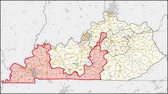 Kentucky district map.