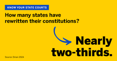 Nearly two-thirds of the states have rewritten their constitution.
